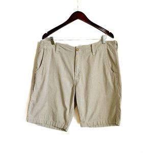 GAP Factory 9” Stripe Khaki Shorts